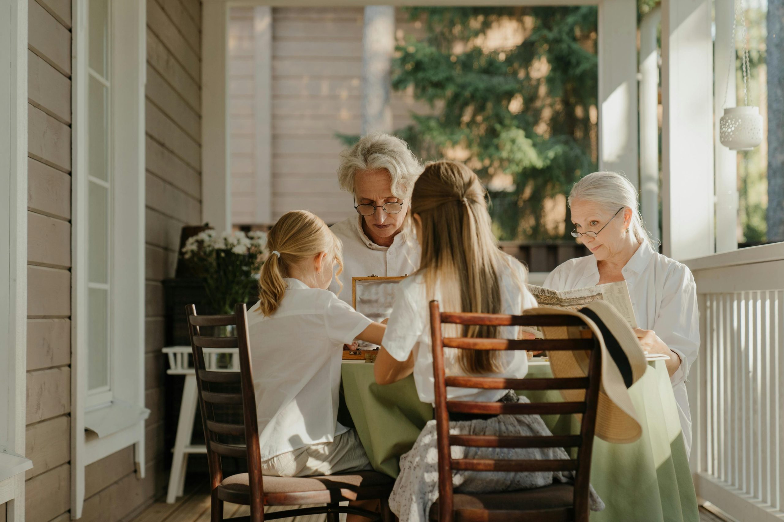 grandparents enjoying games with grandchildren